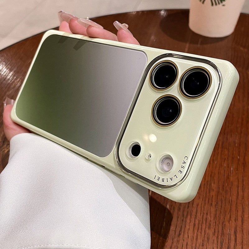 Apple Iphone Square Case Gradient Crystal Lens Film  Ai Button Protective Case (Exclusive)