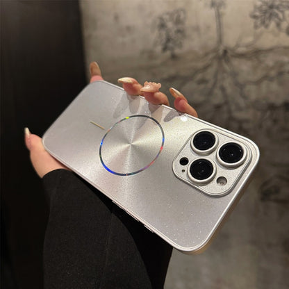 Apple Iphone Ice Crystal Glitter Fine Circle Cover  (Exclusive)