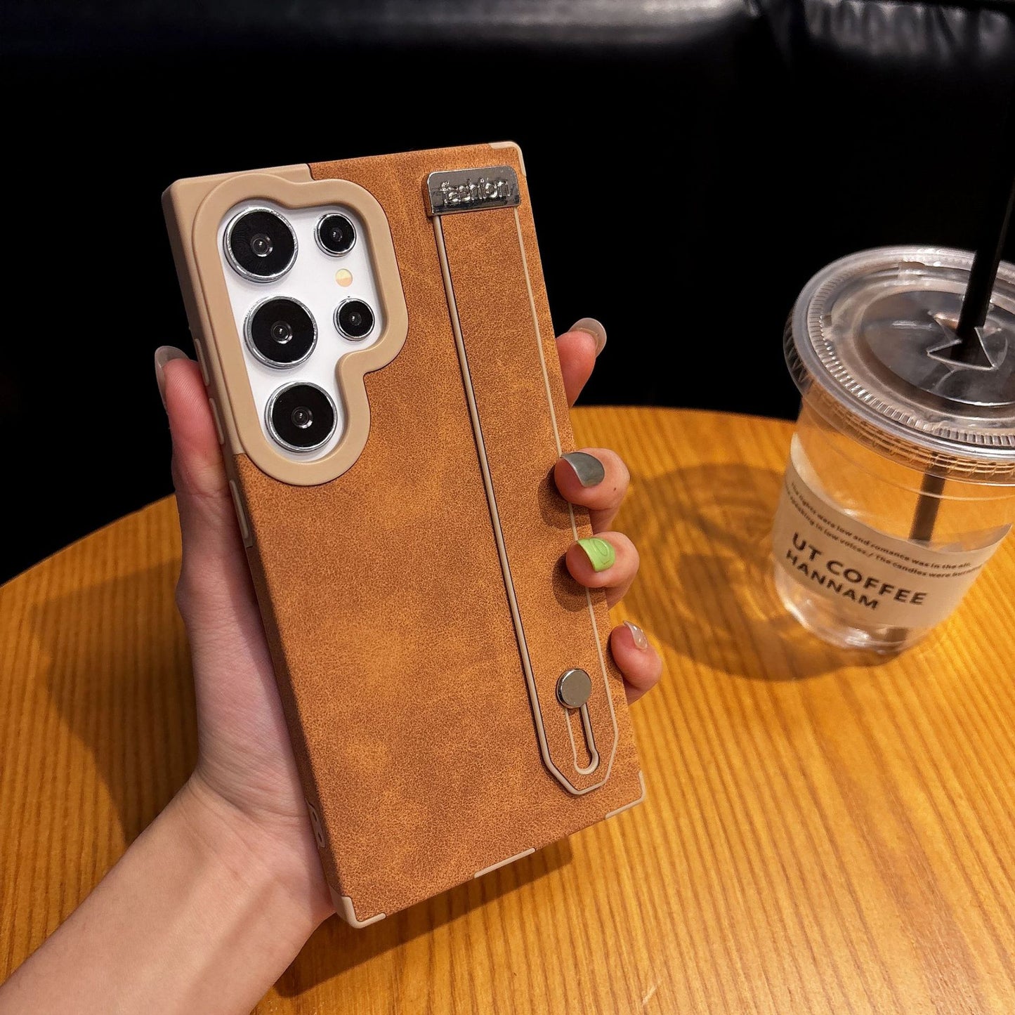 Samsung Ultra series Business Retro Suede Leather Wristband Stand Phone Case (Exclusive)