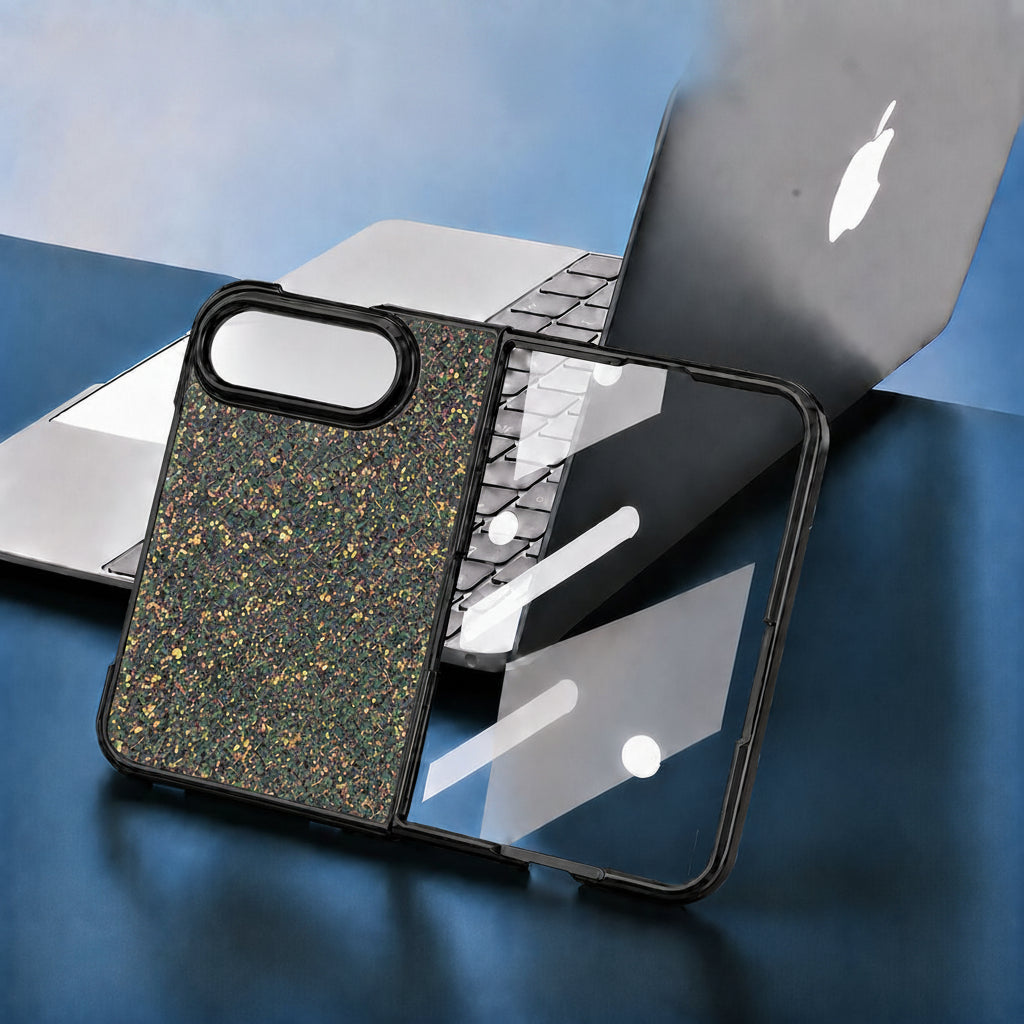 Apple iphone Ultra fold rhinestone folding phone case (Exclusive)