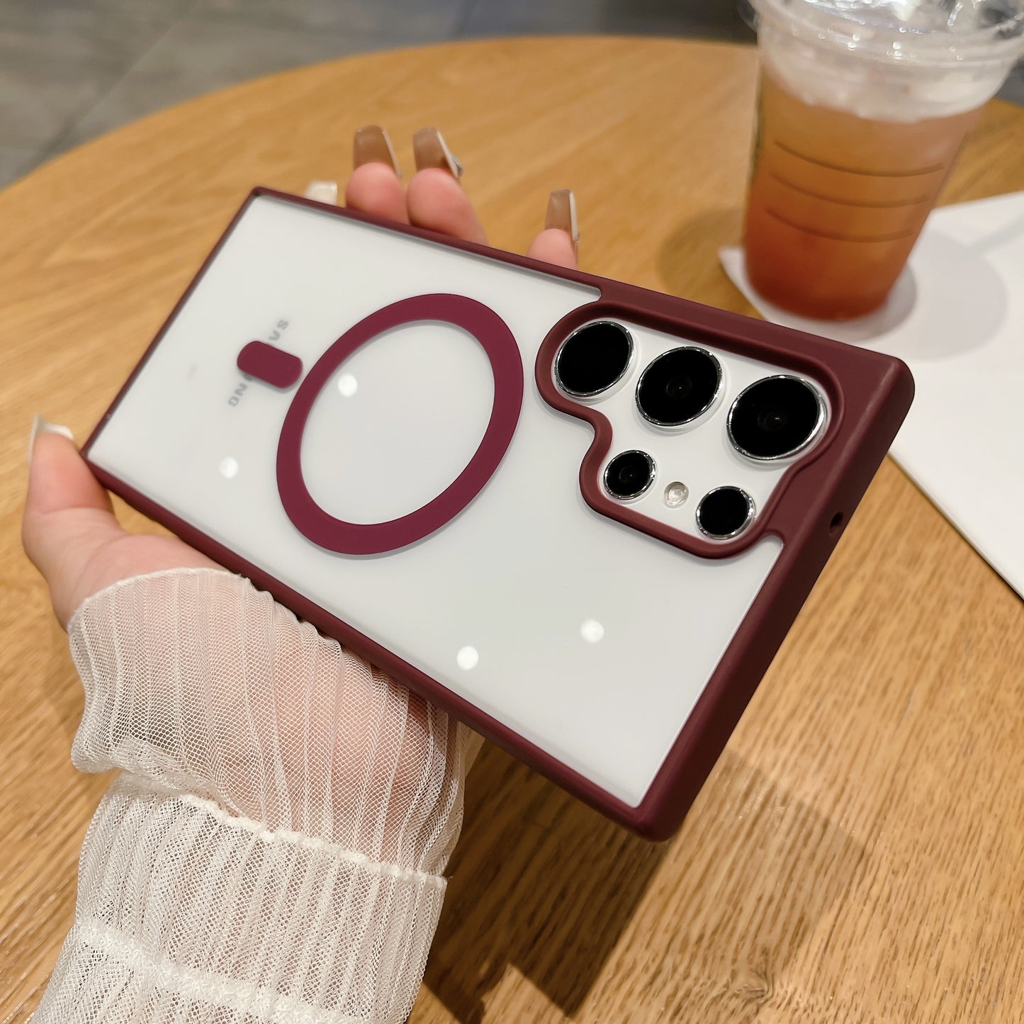 Samsung Ultra Series Transparent Acrylic Cover with Superior Drop-Resistant  (Exclusive)