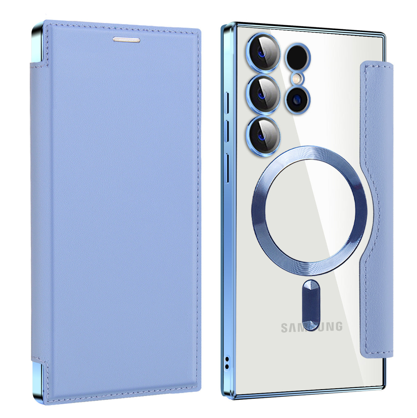 Samsung Ultra series Electroplated Gold Shield Magnetic Case (Exclsuive)