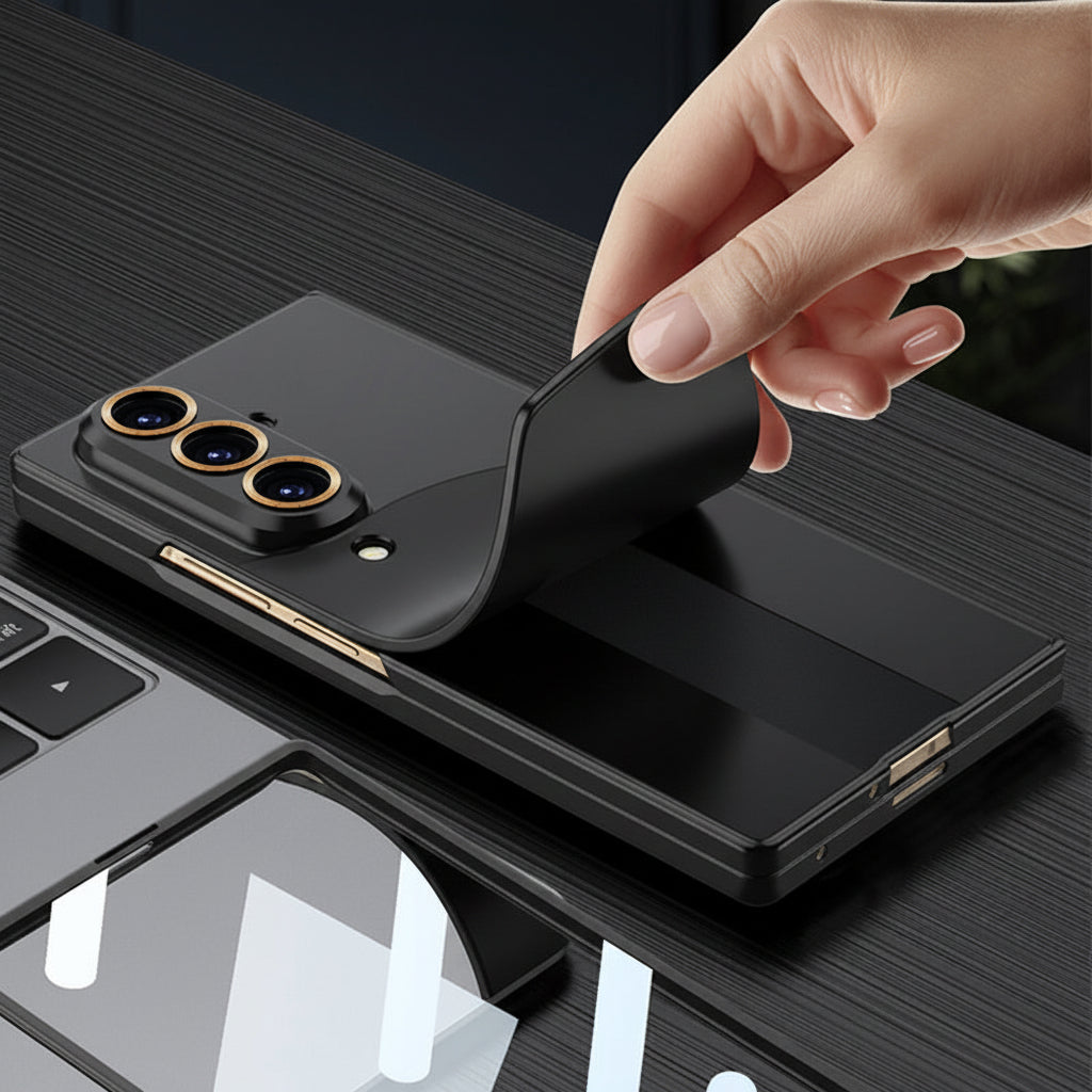 Samsung Fold series Pure Color Silk-Like Ultra-Thin Foldableing Screen Case Film Integrated Protective Cover (Exclusive)
