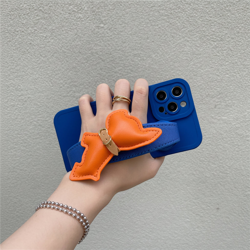 Apple Iphone series High-End Orange French Bulldog Wristband Case (Exclusive)