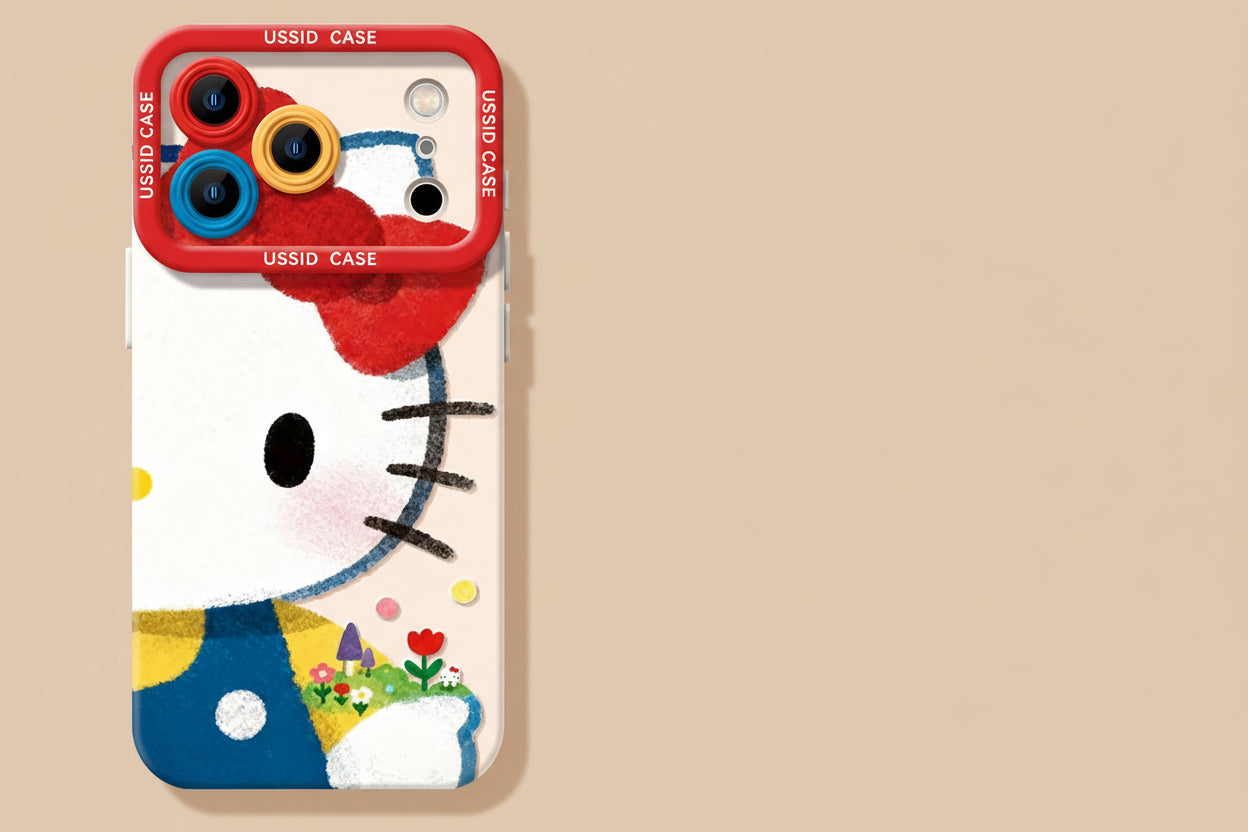 Apple Iphone New Year Big Face Cat Case Soft High Value Phone Case  (Exclusive)