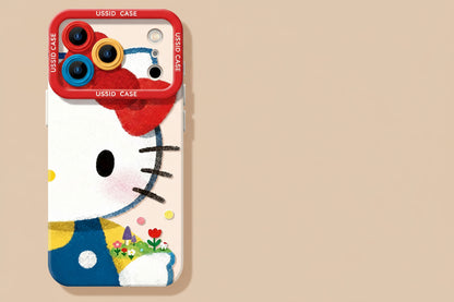 Apple Iphone New Year Big Face Cat Case Soft High Value Phone Case  (Exclusive)