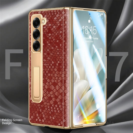 Samsung Fold series Electroplated Snake Pattern Case (Exclusive)