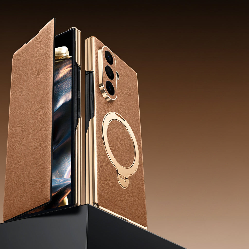 Samsung Fold series Genuine Leather Business Flip Cover Case (Exclusive)