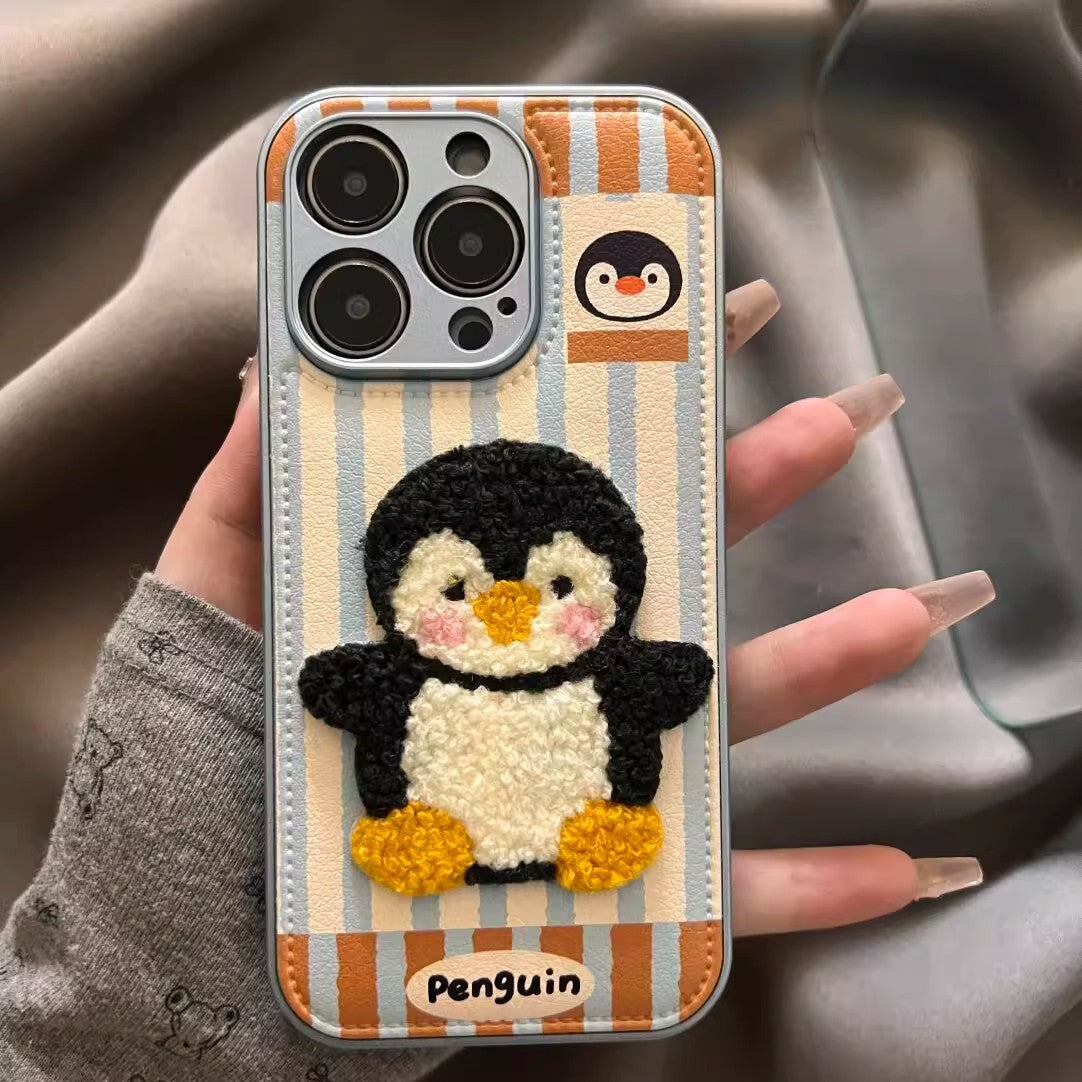 Apple Iphone series Striped Penguin Suitable Case (Exclusive)