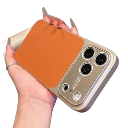 Apple Iphone Large Window Design, Plain Leather Case (Exclusive)