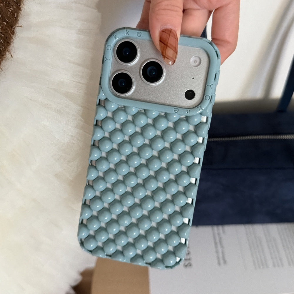 Apple Iphone Solid Color Pearl Creative Mobile Phone Case (Exclusive)