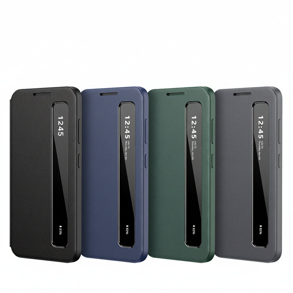Samsung Fold and Ultra series Leather Flip Smart App Side case (Exclusive)