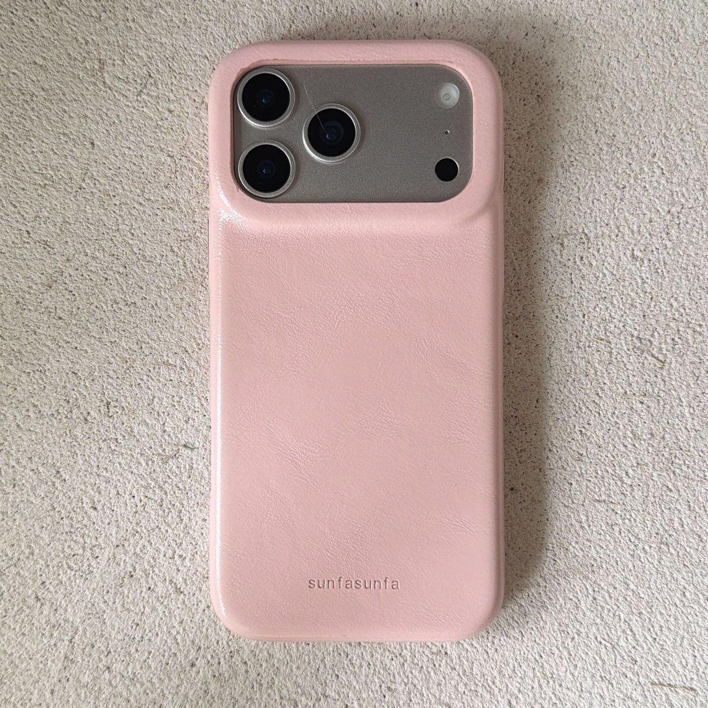 Apple Iphone Simple Solid Color Leather Texture Case (Exclusive)