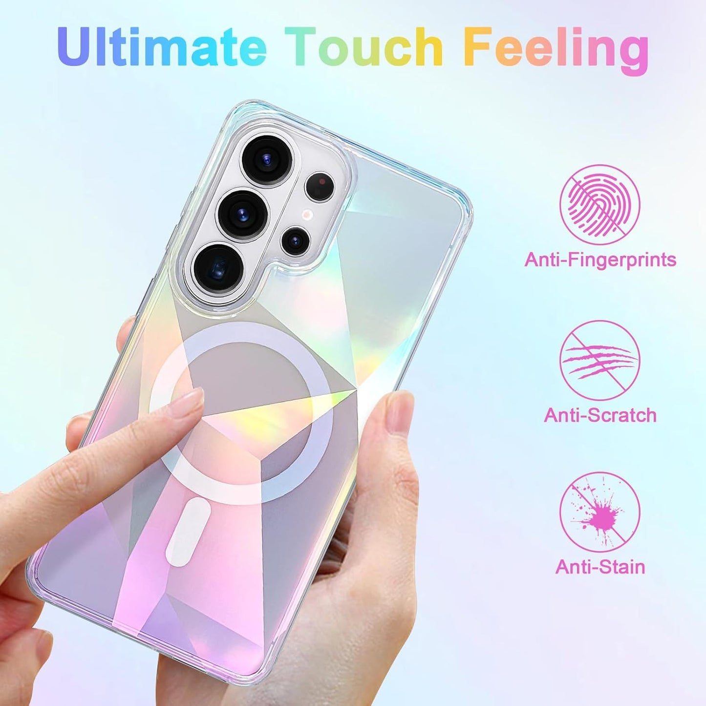 Samsung Ultra series Frosted Gradient Transparent Anti-Fall Protective Case (Exclusive)