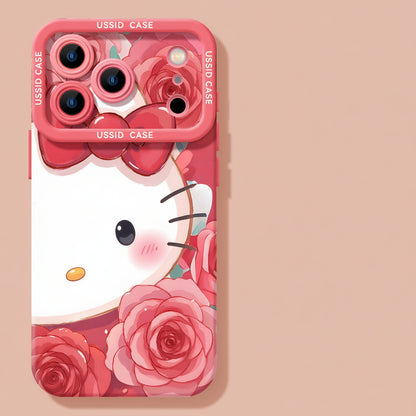 Apple Iphone New Year Big Face Cat Case Soft High Value Phone Case  (Exclusive)