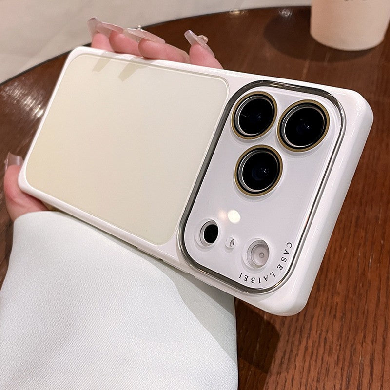 Apple Iphone Square Case Gradient Crystal Lens Film  Ai Button Protective Case (Exclusive)
