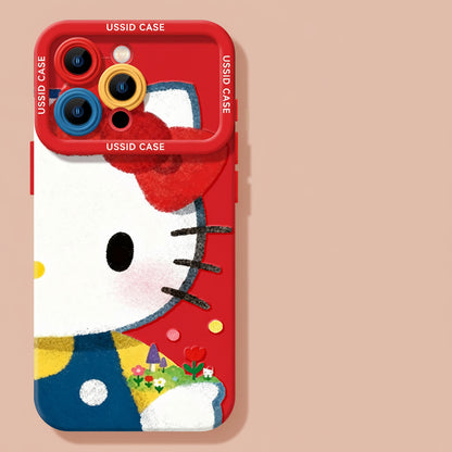 Apple Iphone New Year Big Face Cat Case Soft High Value Phone Case  (Exclusive)