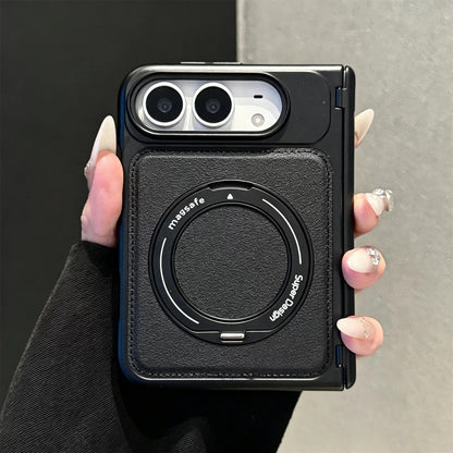 Apple iPhone Duo Business-style leather dual-axis design for drop protection Case (Exclusive)