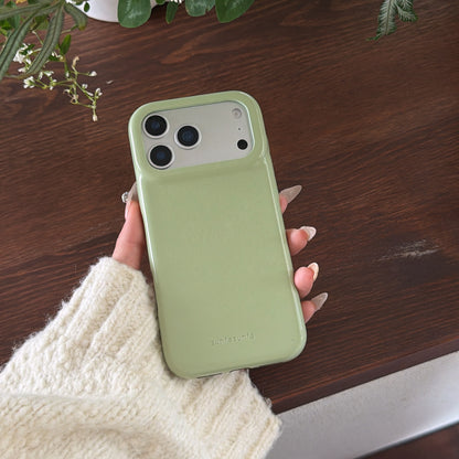 Apple Iphone Simple Solid Color Leather Texture Case (Exclusive)