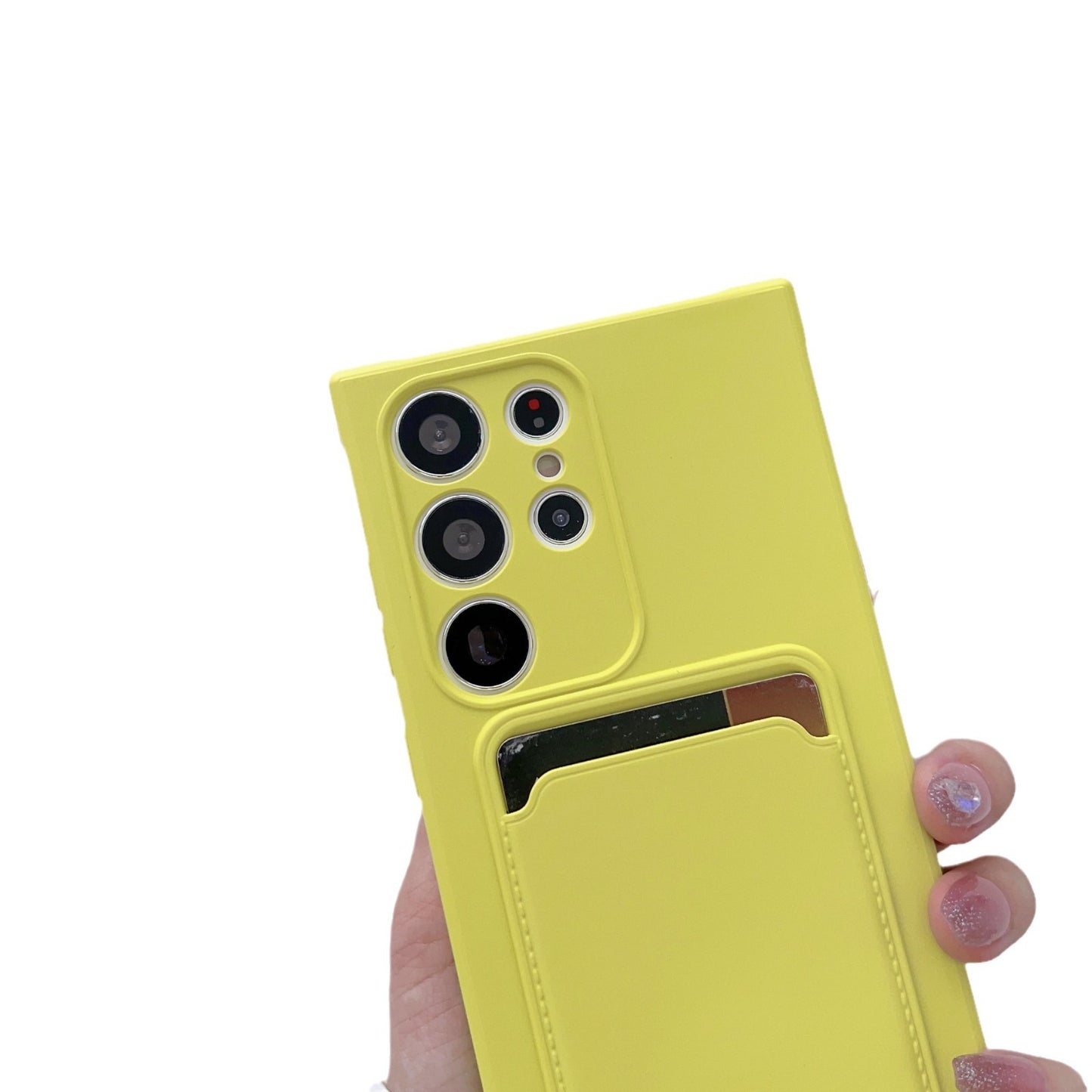 Samsung Ultra series Simple Solid Color Anti-Drop Card-Insert Soft Case (Exclusive)