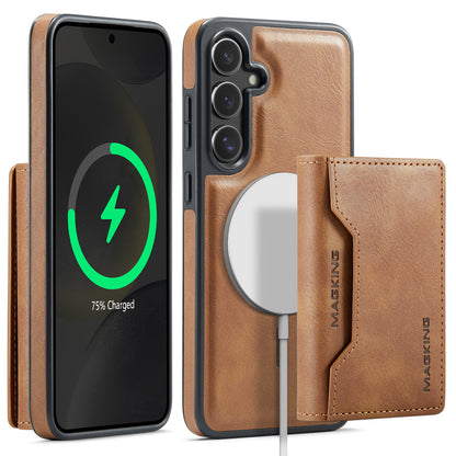 Samsung Ultra series anti-theft brush magnetic card case protective cover  wireless charger phone case magsafe (Exclusive)