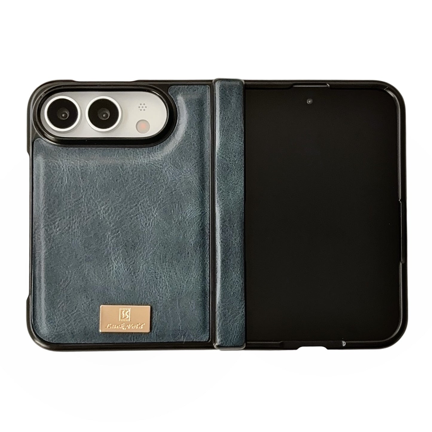 Apple Iphone Ultra Horse Pattern Magnetic Central Axis Spring Hinge Foldable Screen Protector case (Exclusive)