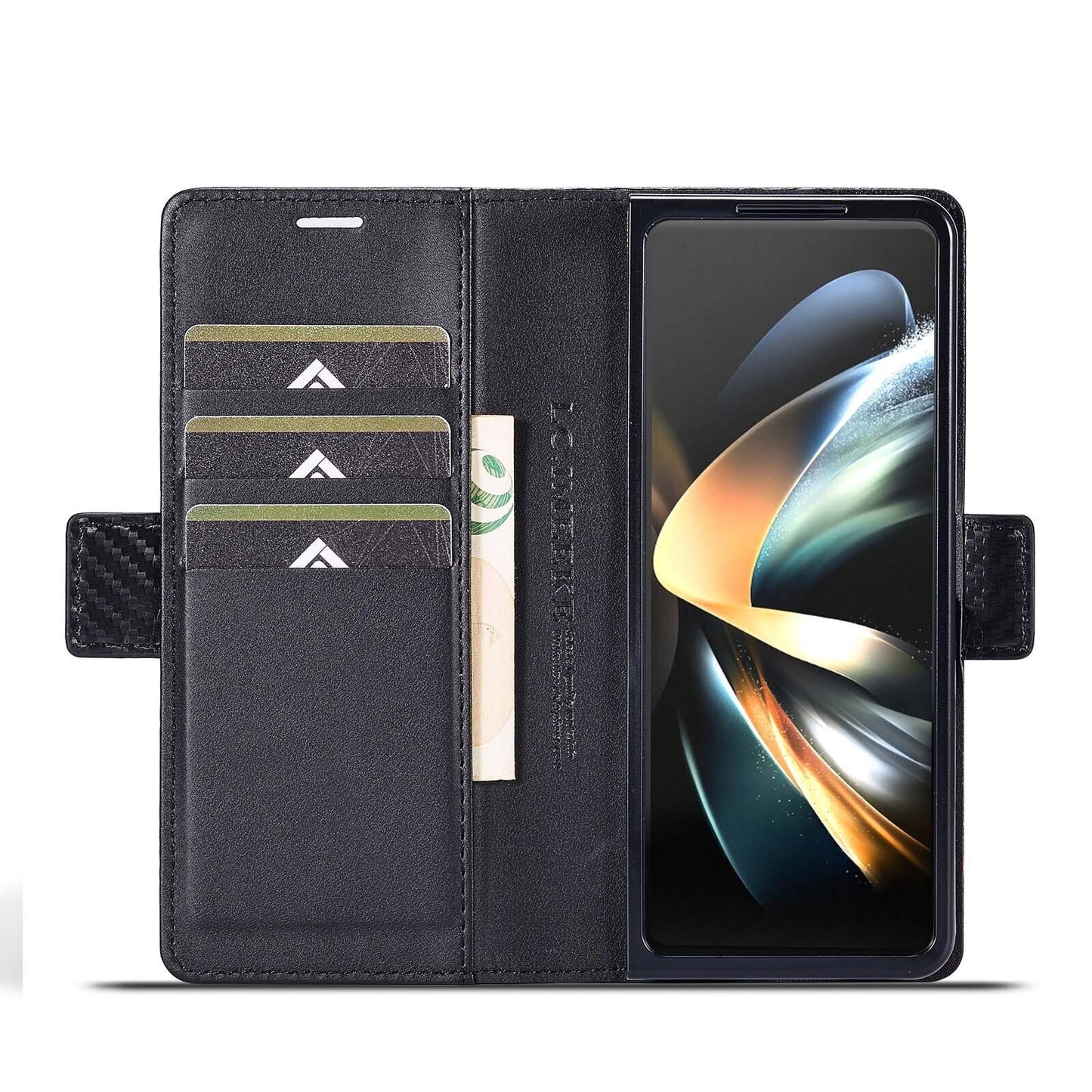 Samsung Fold Series Cover Kevlar flip Leather case  (Exclusive)