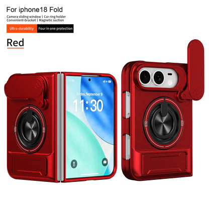 Apple iPhone Ultra Fold Shunjia sliding window Ultra stand, magnetic anti-drop phone case (Exclusive)