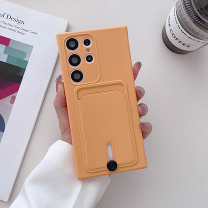 Samsung Ultra series Simple Solid Color Anti-Drop Card-Insert Soft Case (Exclusive)