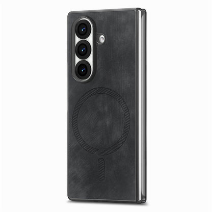 Samsung Z Fold Series cover Magnetic leather Texture Protective cover  (Exclusive)