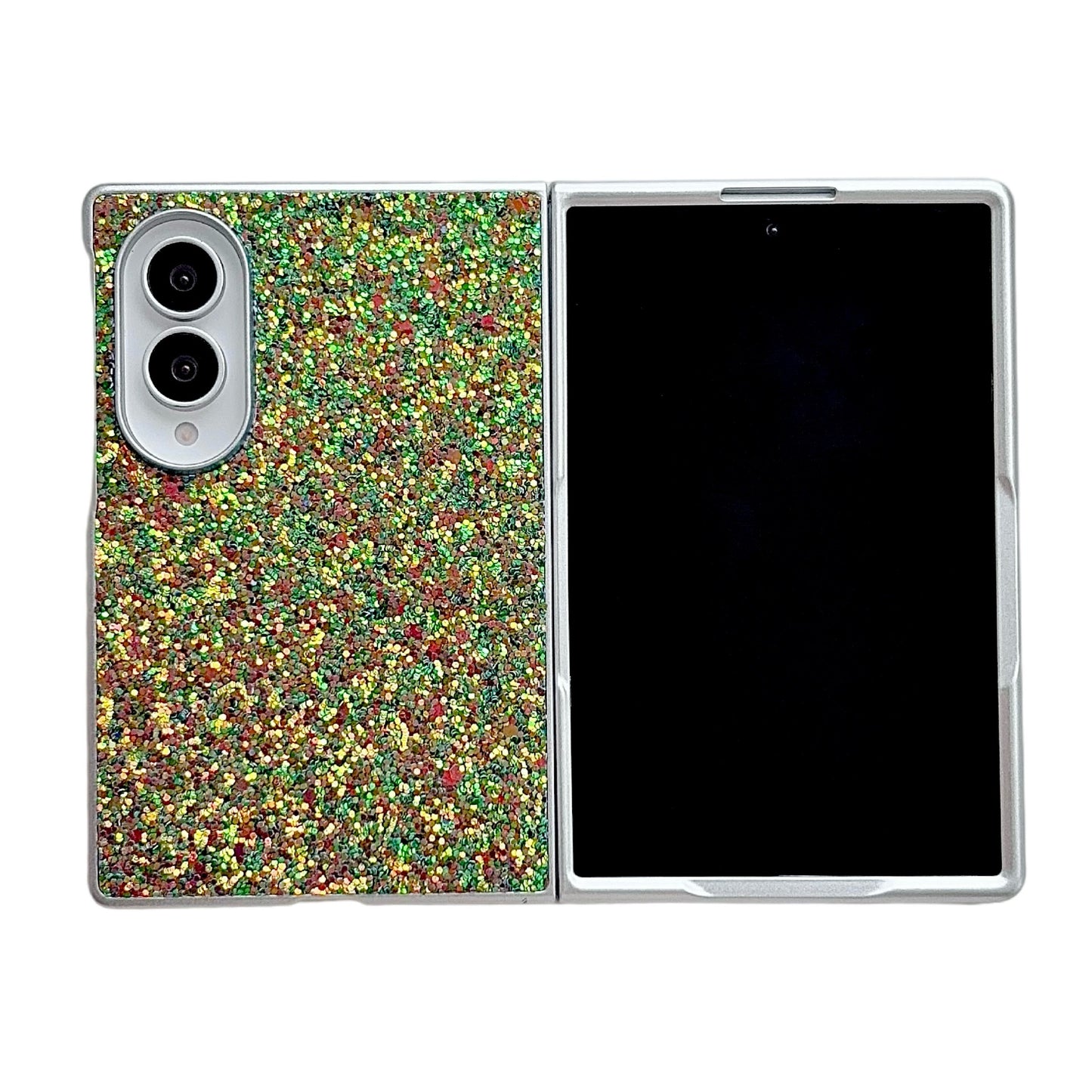 Samsung Z Fold gradient glitter phone case (Exclusive)