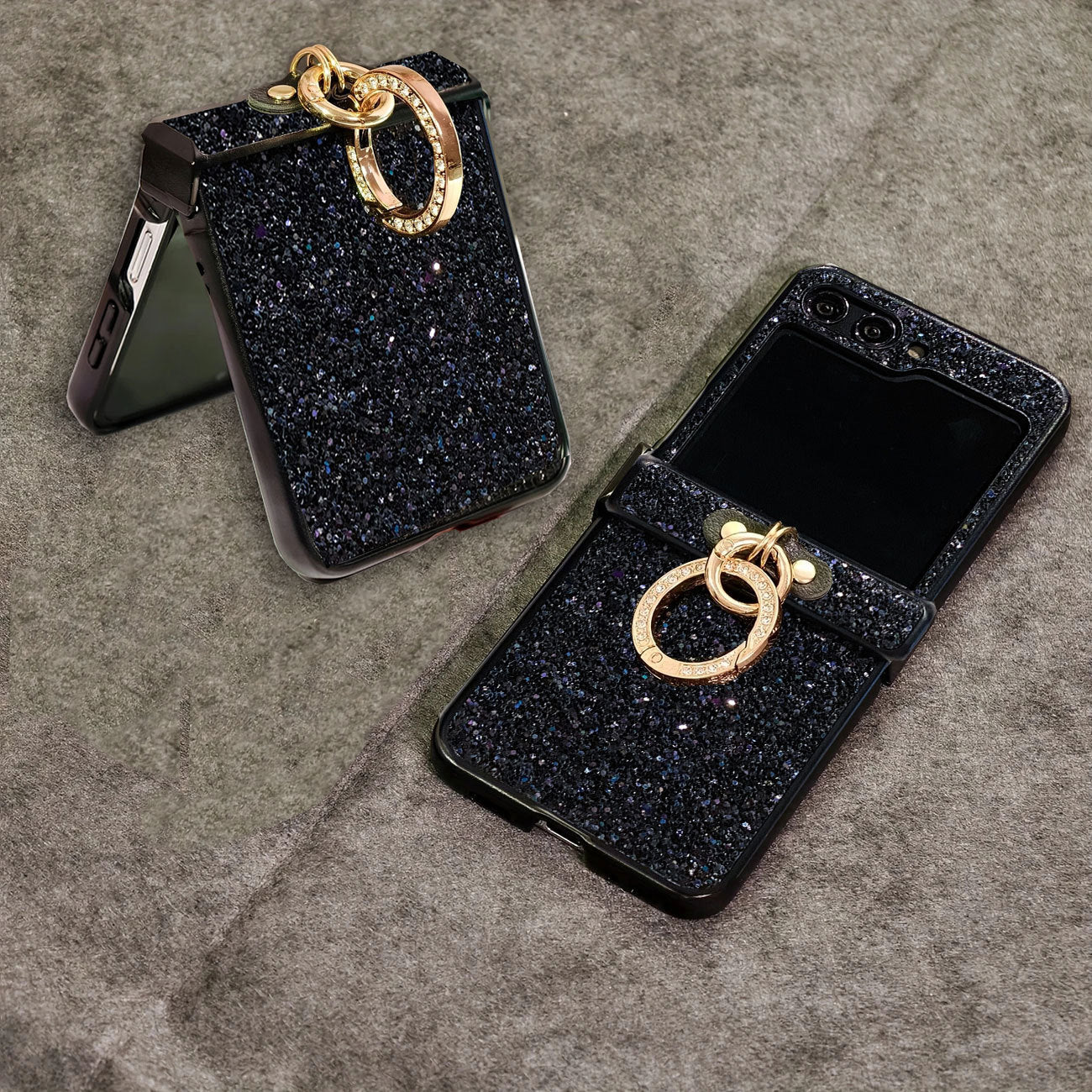 Samsung Z Flip Glitter texture Case (Exclusive)