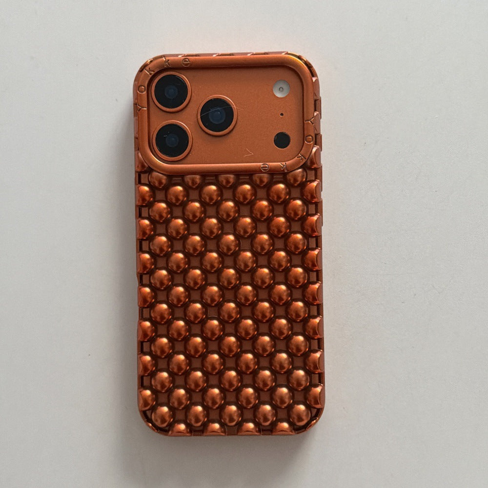 Apple Iphone Solid Color Pearl Creative Mobile Phone Case (Exclusive)
