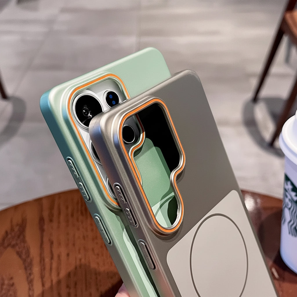 Samsusng Ultra Imitation of Original Magnetic Suction, Skin-Feel Matte Pc Anti-Fall Protective Case (Exclusive)