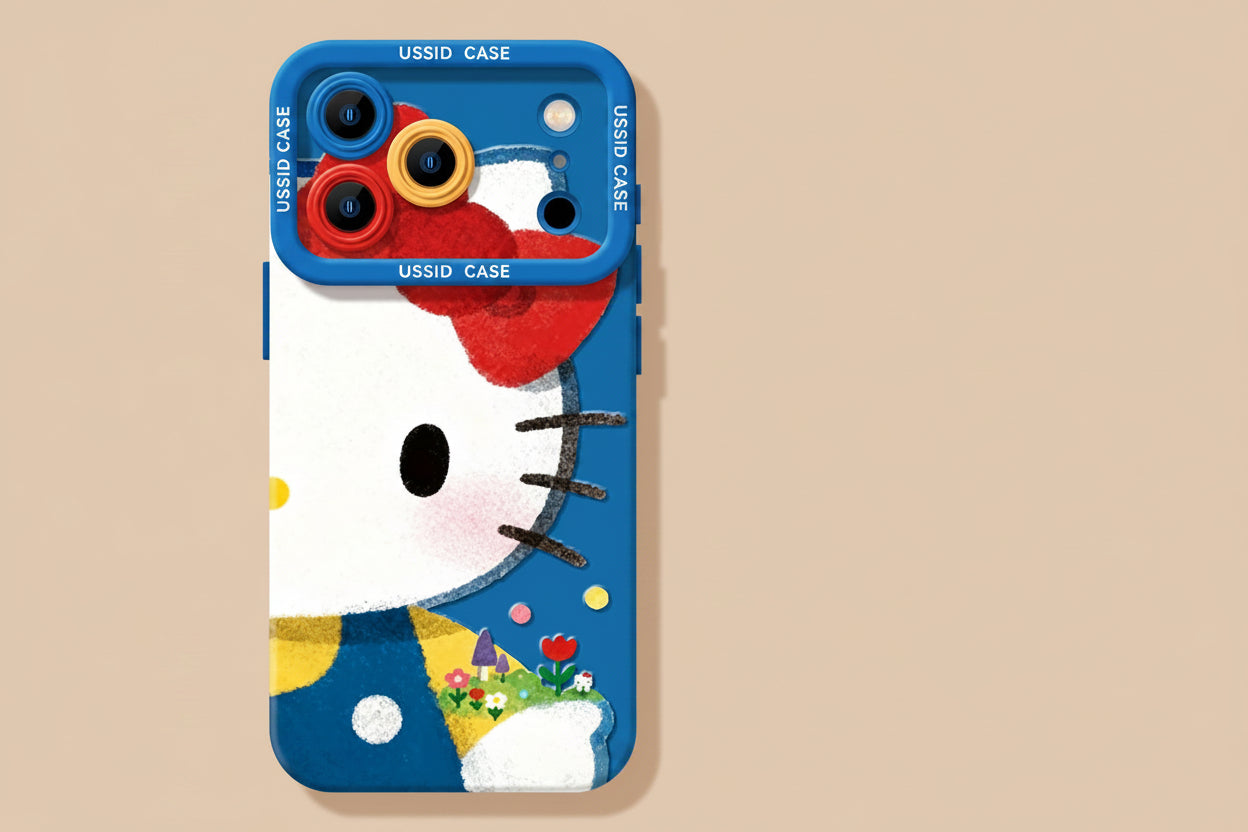 Apple Iphone New Year Big Face Cat Case Soft High Value Phone Case  (Exclusive)