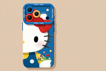 Apple Iphone New Year Big Face Cat Case Soft High Value Phone Case  (Exclusive)