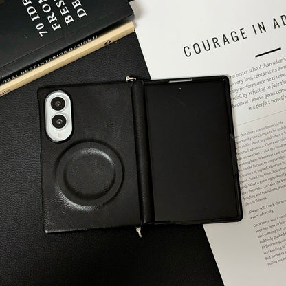 Samsung Fold series wide folding crazy horse phone case (Exclusive)