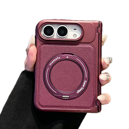 Apple iPhone Duo Business-style leather dual-axis design for drop protection Case (Exclusive)