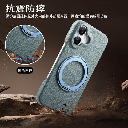 Apple Iphone series Rotating Stand Pebbled Leather Protective Cover (Exclusive)