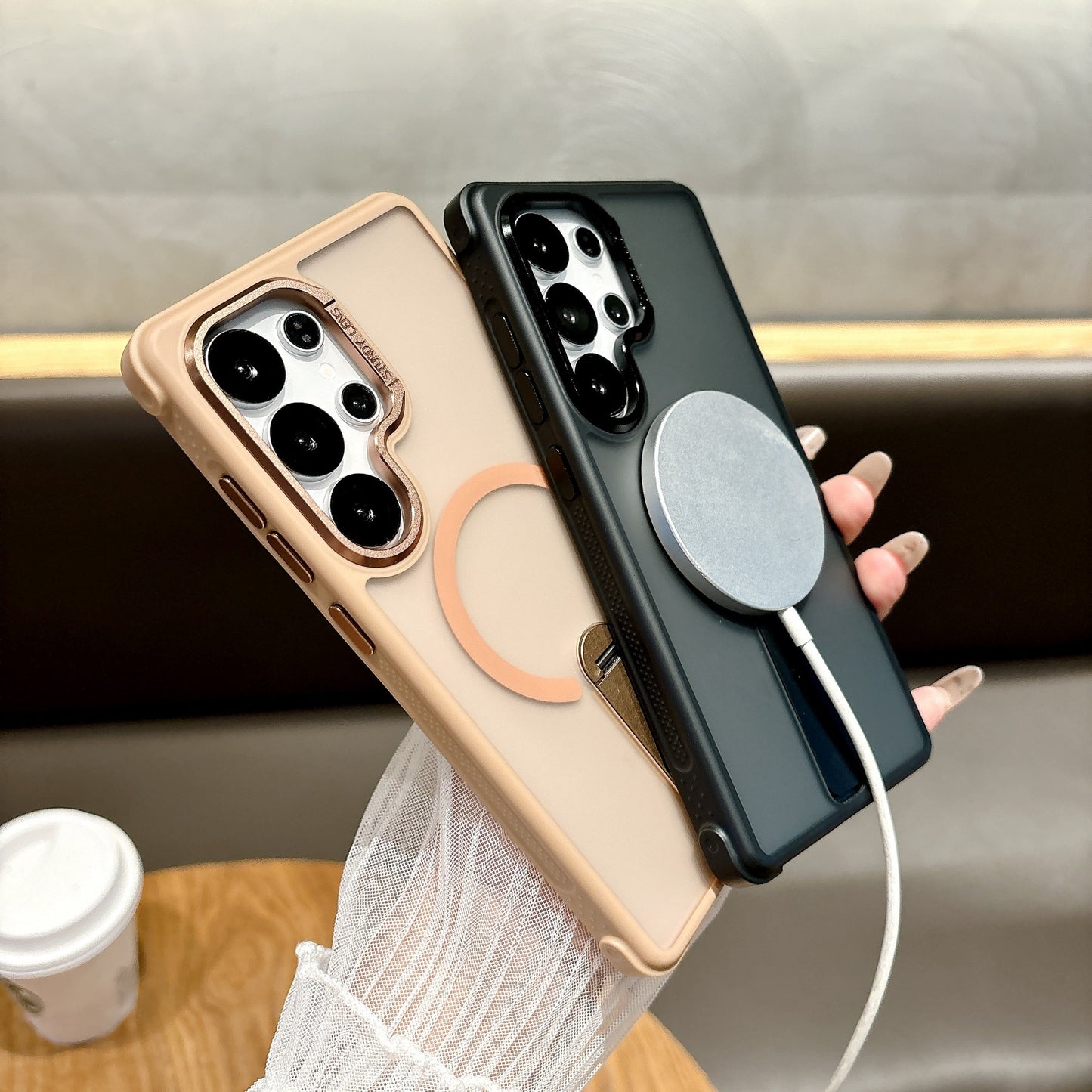 Samsung  Ultra Series Phone Case O3 Station Magnetic Suction 360 Rotation Bracket Cover  (Exclusive)