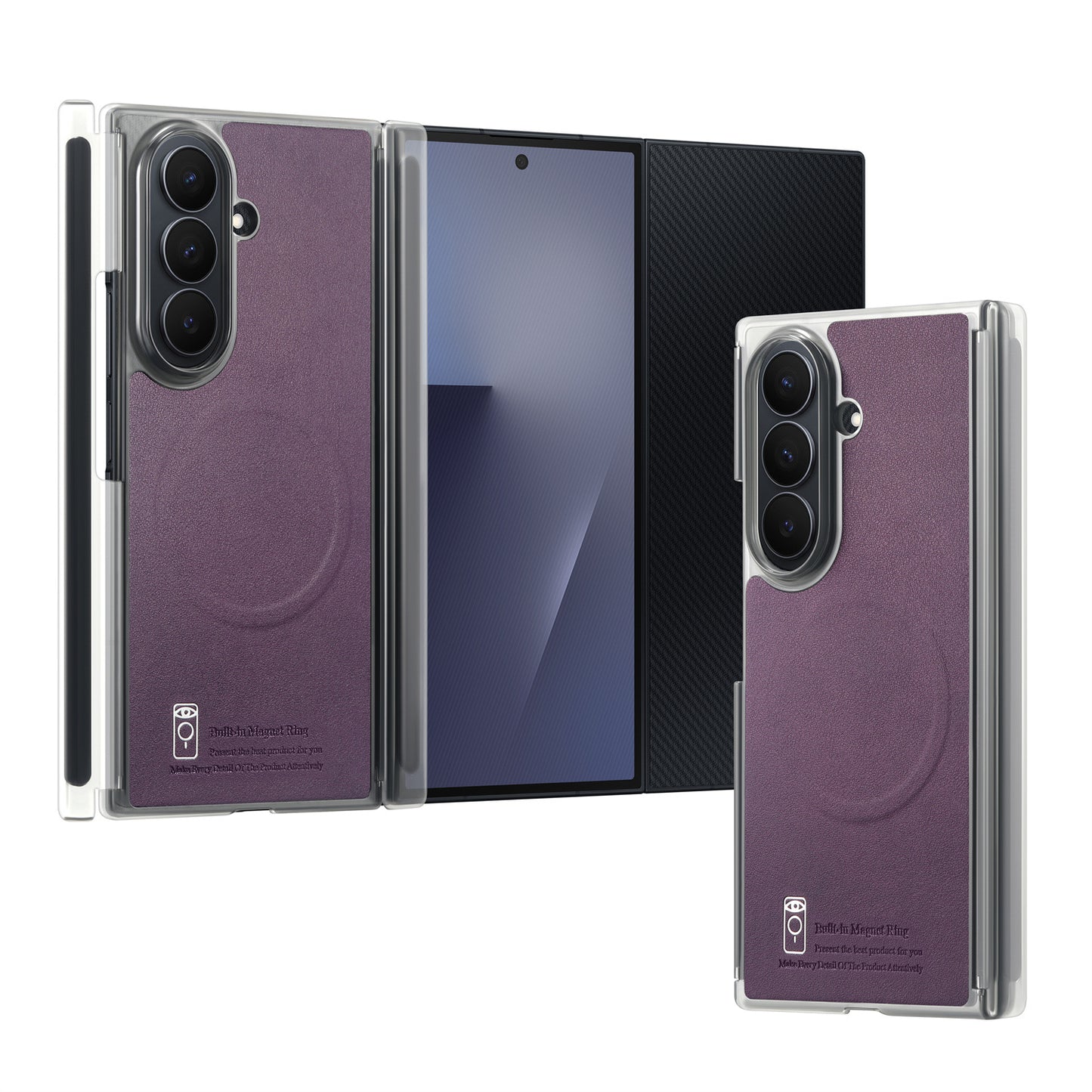 Samsung Fold series Vibrant color Trifold Magnetic Center Axis case (Exclusive)