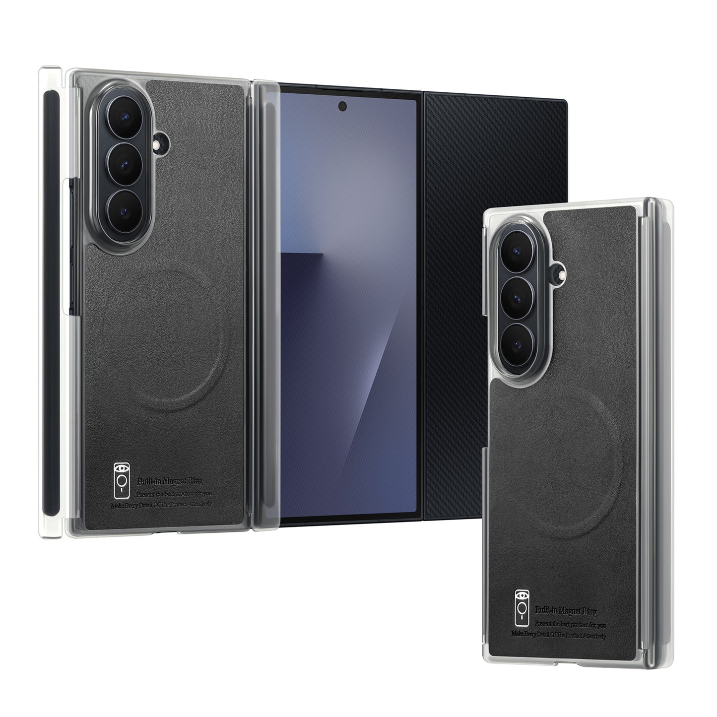 Samsung Fold series Vibrant color Trifold Magnetic Center Axis case (Exclusive)