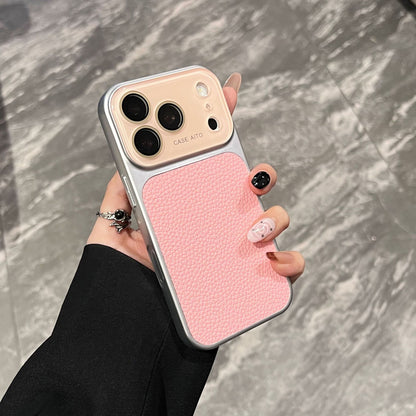 Apple Iphone New Large View Max Lychee Leather Textured Phone case  (Exclusive)