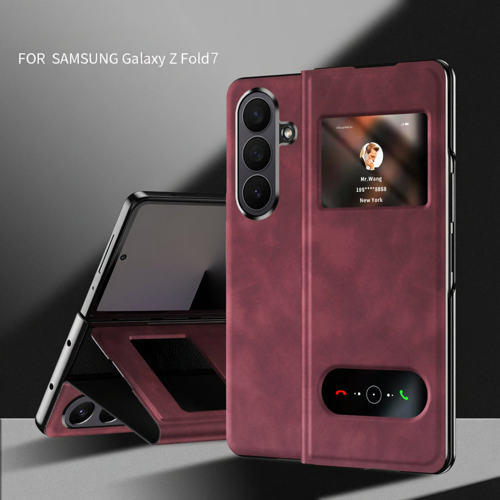 Samsung Fold Series Dual-Window Luxury Phone Case (Exclusive)