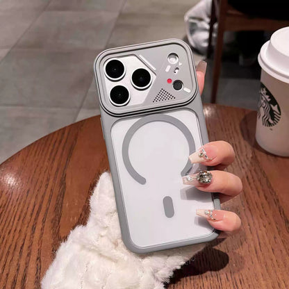 Apple Iphone Mobile Cover Acrylic Magnetic Suction Skin Feel Matte Protective Case  (Exclusive)