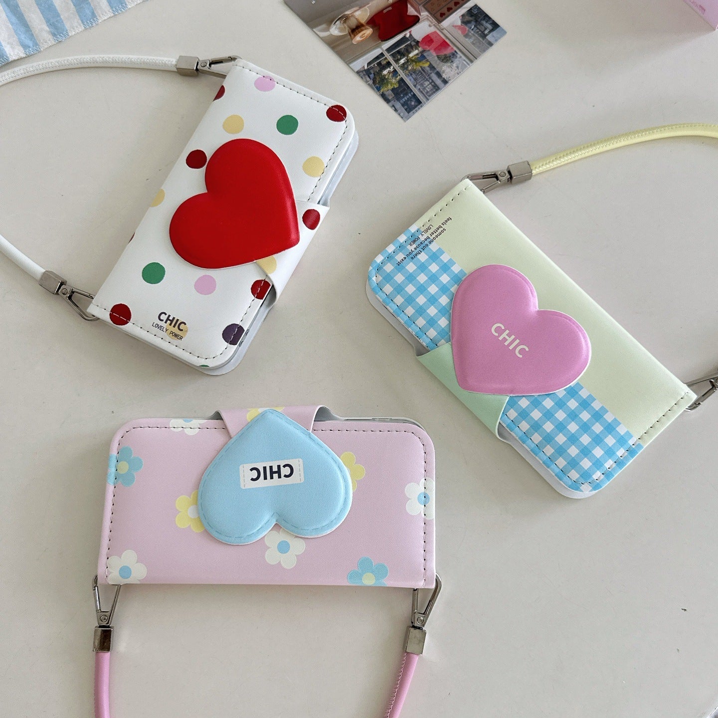 Apple iphone Three-Color Heart Suitable Case (Exclusive)
