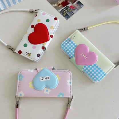 Apple iphone Three-Color Heart Suitable Case (Exclusive)