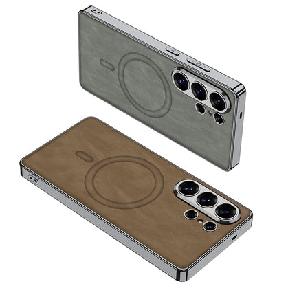 Samsung Ultra Fine-Pore Phone Case, Matte Leather Case (Exclusive)