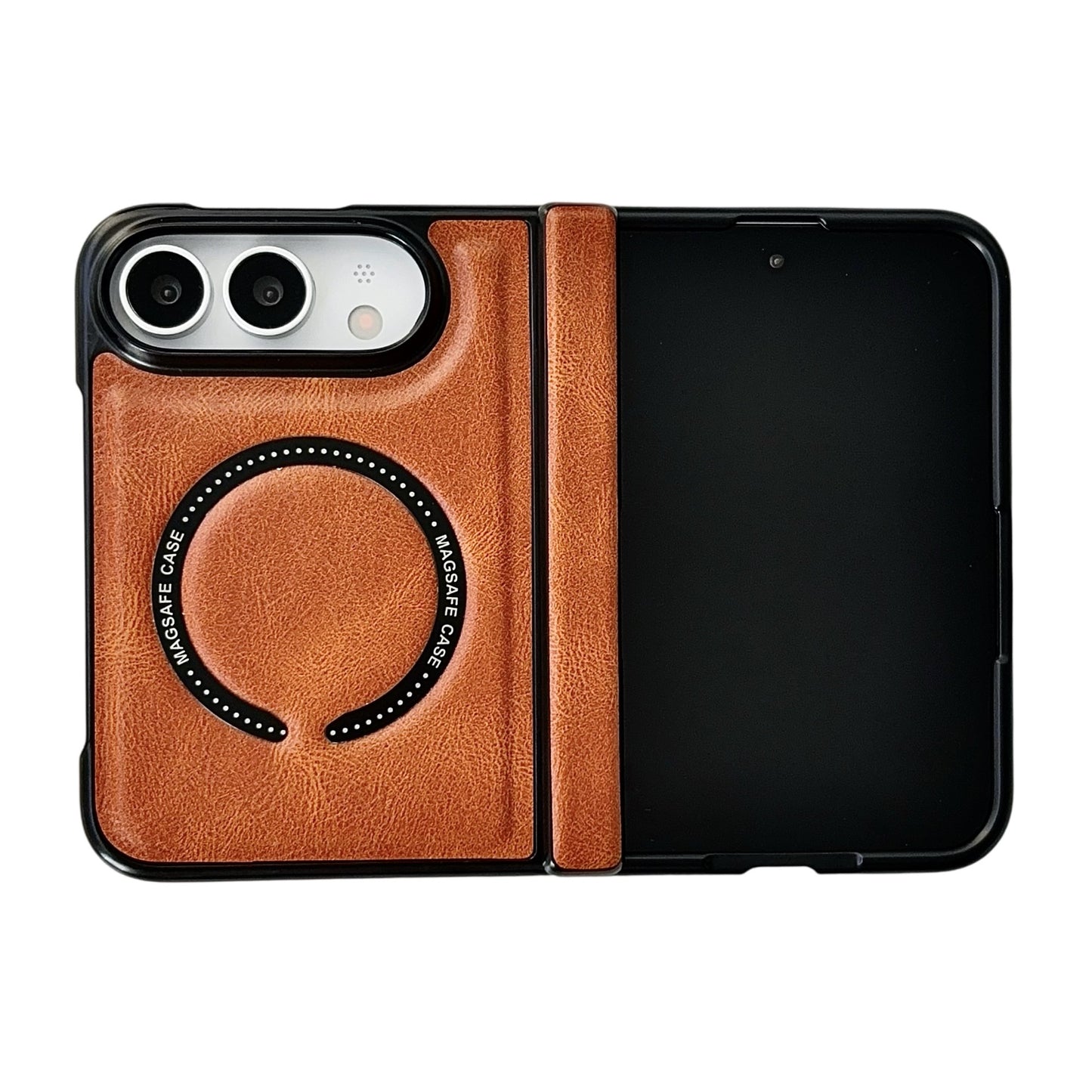 Apple Iphone Ultra Horse Pattern Magnetic Central Axis Spring Hinge Foldable Screen Protector case (Exclusive)