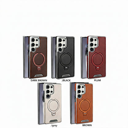 Samsung Ultra series 360-Degree Rotating Magnetic Stand, High-End Leather Texture Case (Exclusive)